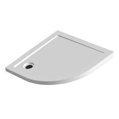 Douchebak Inbouw Sanilux Wit Kwartrond Composiet 90x90x4cm Douchebak Inbouw Sanilux Wit Kwartrond Composiet 90x90x4cm
