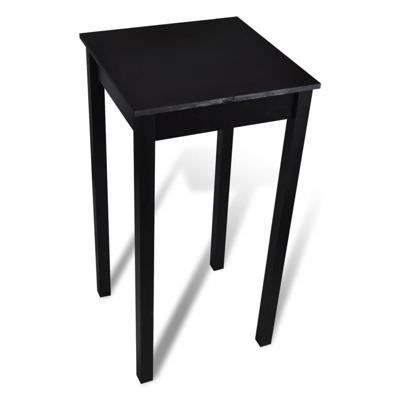 Bartafel 55x55x107 cm MDF zwart