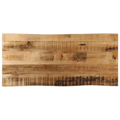 Tafelblad met natuurlijke rand 100x40x2,5 cm massief mangohout