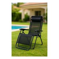 Vouwbare Stoel Marbueno Zwart 90 x 108 x 66 cm - thumbnail