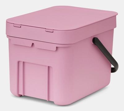 Brabantia Sort & Go afvalemmer 6 liter Lilac Pink
