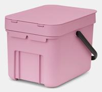 Brabantia Sort & Go afvalemmer 6 liter Lilac Pink - thumbnail