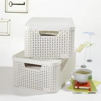 Curver Style Opbergmand met Deksel 18L Wit - thumbnail
