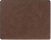 LIND DNA - Dinner Mat Square - Placemat 35x45cm Nupo Dark Brown - thumbnail