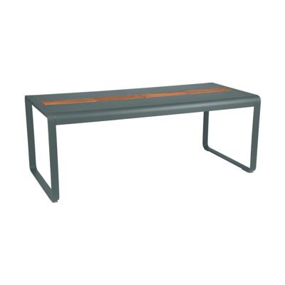Fermob Bellevie tuintafel met opslagruimte 196x90 cm Storm Grey