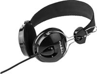 Bedrade Koptelefoon | 1,1 m Ronde Kabel | On-Ear | Opvouwbaar | Zwart - thumbnail