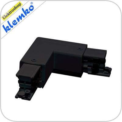 Euro 3 fase rails l - connector links (65x65 mm) zwart