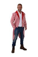 Slipjas Brabants bont rood/wit - thumbnail