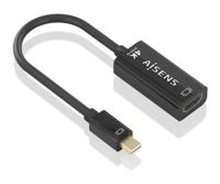 CONVERSOR AISENS MINI DP-M A HDMI-H 4K@60HZ NEGRO, 15CM - thumbnail