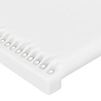Hoofdbord met randen 103x16x78/88 cm kunstleer wit - thumbnail