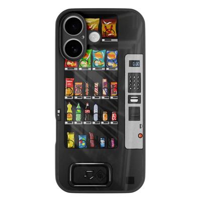 iPhone 16 glazen hardcase - Snoepautomaat iPhone 16 glazen hardcase - Snoepautomaat