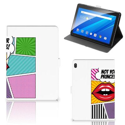 Lenovo Tab E10 Tablet Hoes met standaard Popart Princess Lenovo Tab E10 Tablet Hoes met standaard Popart Princess