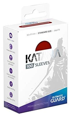 Ultimate Guard Katana Sleeves Standard Size (100) - Red
