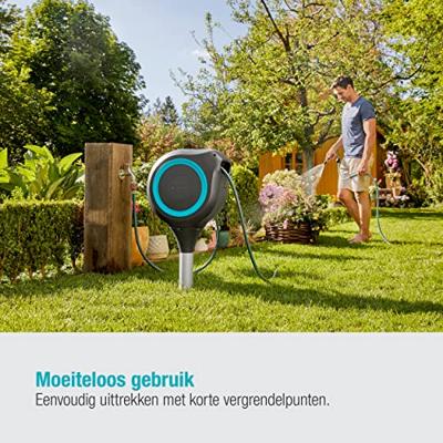 Gardena Tuinslangbox RollUp M grijs/blauw Gardena Tuinslangbox RollUp M grijs/blauw