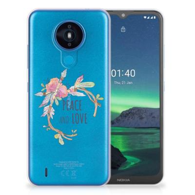 Nokia 1.4 Telefoonhoesje met Naam Boho Text Nokia 1.4 Telefoonhoesje met Naam Boho Text