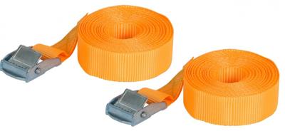 Carpoint spanbanden met gesp 4,5 meter 250 kg oranje 2 stuks