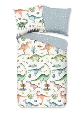 Good Morning Kinderdekbedovertrek "dinosaurussen" - Multi - (135x200 cm) - Katoen Flanel Good Morning Kinderdekbedovertrek "dinosaurussen" - Multi - (135x200 cm) - Katoen Flanel