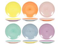 Cookinglife Ontbijtborden / Dessertborden Pastel Harmony ø 19 cm - 6 Stuks - thumbnail