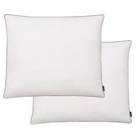 VidaXL Kussens 2 st licht 70x60 cm dons-/verenvulling wit - thumbnail
