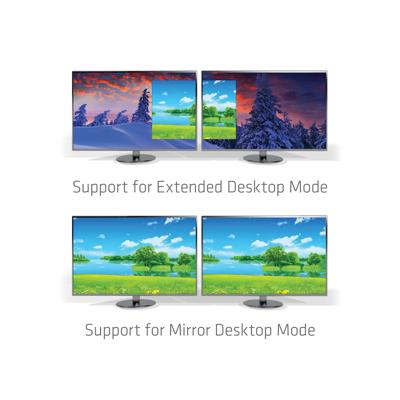 Club 3D usb 3.2 gen2 type-c (dp alt-mode) naar displayport dual monitor 4k60hz m/f mst hub displayport splitter (zwart)