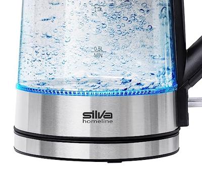 Silva Homeline KL-G 2007 Waterkoker Aantal/Volume: 1.7 l Zilver, Zwart