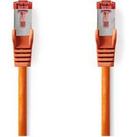 Nedis CAT6 Netwerkkabel | RJ45 Male | RJ45 Male | S/FTP | 10.0 m | Rond | LSZH | Oranje | Label - CCGL85221OG100 - thumbnail
