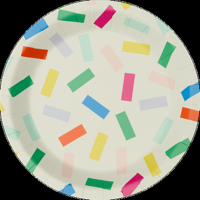 HEMA Gebaksbordje confetti 8 stuks - thumbnail