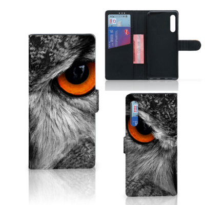 Huawei P Smart Pro Telefoonhoesje met Pasjes Uil