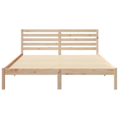 Bedframe met hoofdeinde Verstelbaar Bruin 160 x 220 cm Massief grenenhout Bedframe met hoofdeinde Verstelbaar Bruin 160 x 220 cm Massief grenenhout