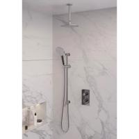 Inbouw Regendouche Set Brauer Chrome Edition Plafond Uitloop Ronde Hoofddouche 30 cm Met Glijstang en Handdouche 3 Standen - thumbnail