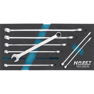 Hazet 163-292/8 Ring-steeksleutelset 8-delig Sleutelbreedte (metrisch) 10 - 22 mm Hazet 163-292/8 Ring-steeksleutelset 8-delig Sleutelbreedte (metrisch) 10 - 22 mm