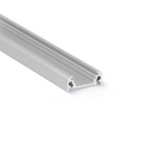 Aluminium Profiel Alukleur voor Ledstrip 230V 10 cm - Opbouw 20 x 8 mm - Surface 10 - thumbnail