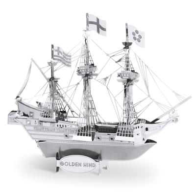 Metal Earth schip Golden Hind 3D modelbouwset