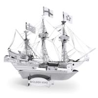 Metal Earth schip Golden Hind 3D modelbouwset - thumbnail