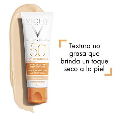 Gezichtscrème Vichy 54827 Zwart Spf 50 50 ml 3 in 1
