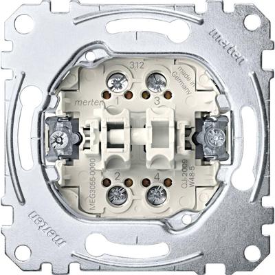 Merten MEG3055-0000 Knop Inzetstuk 2-voudig Grijs 1 stuk(s)