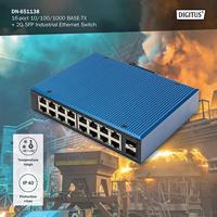 Digitus DN-651138 Industrial Ethernet Switch 16 + 2 poorten 10 / 100 / 1000 MBit/s - thumbnail