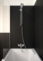 Hansgrohe Croma Select E Vario glijstangset met Croma Select E Vario handdouche EcoSmart 65cm met Isiflex`B doucheslang 160cm wit/chroom 26583400 - thumbnail