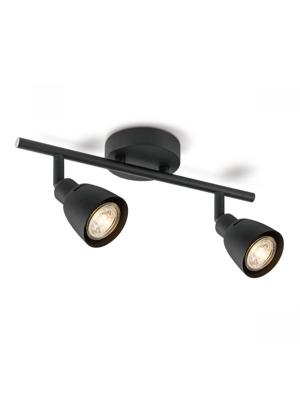 Light depot - LED opbouwspot Aka 2L - 32,5 cm - zwart - Outlet Light depot - LED opbouwspot Aka 2L - 32,5 cm - zwart - Outlet