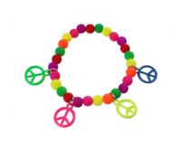 Hippie armbandje neon - thumbnail