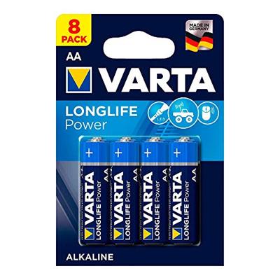Set van 8 x AA Varta alkaline batterijen - LongLife Power