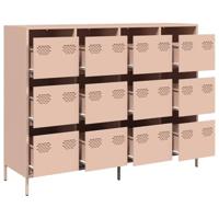 Dressoir 135x39x103,5 cm koudgewalst staal roze - thumbnail