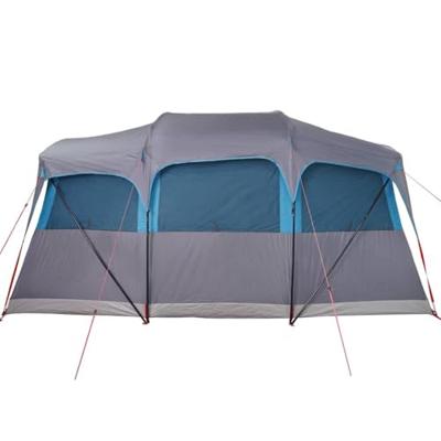 VidaXL Gezinstent blauw en grijs 435 x 255 x 216 cm polyester en staal