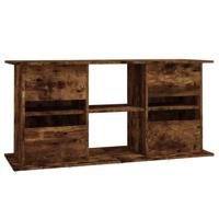 Aquariumstandaard 121x41x58 cm bewerkt hout gerookt eikenkleur - thumbnail