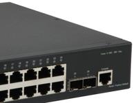 LevelOne GTL-2661 Managed L2 Gigabit Ethernet (10/100/1000) Power over Ethernet (PoE) Zwart - thumbnail