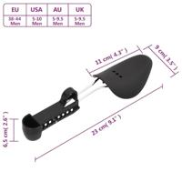 VidaXL Schoenspanners 5 paar eu 38-44 kunststof wit - thumbnail