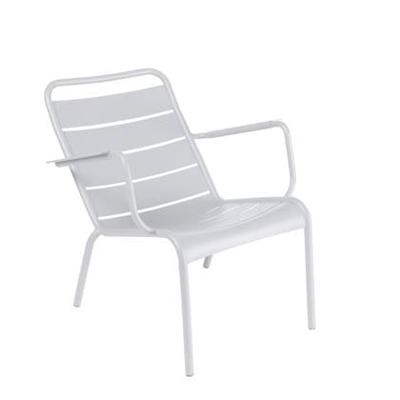 Fermob Luxembourg Low loungestoel met arm Cotton white