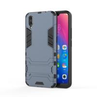 Schokbestendige PC + TPU Case voor vivo X23 met houder (marineblauw) - thumbnail