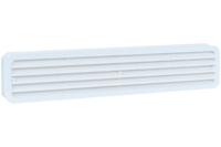 Kunststof deur ventilatierooster 451,5x91,7 mm wit - thumbnail