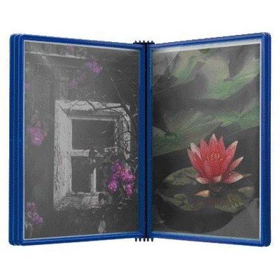 Wandelement Djois Flex-O-Frame A4 met 5 tassen blauw